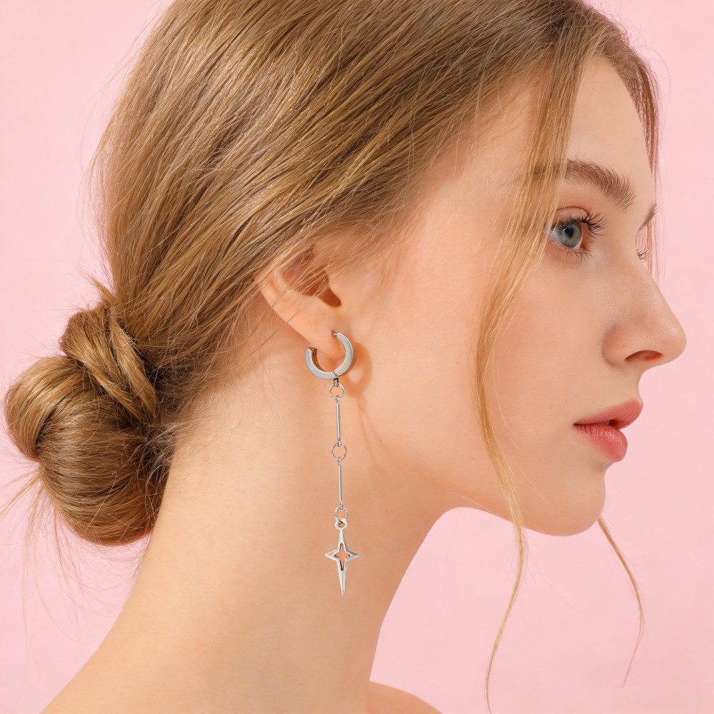 Gothic Jewelry Cross Star Drop - Women'S Fashion Earrings のレビューと価格
