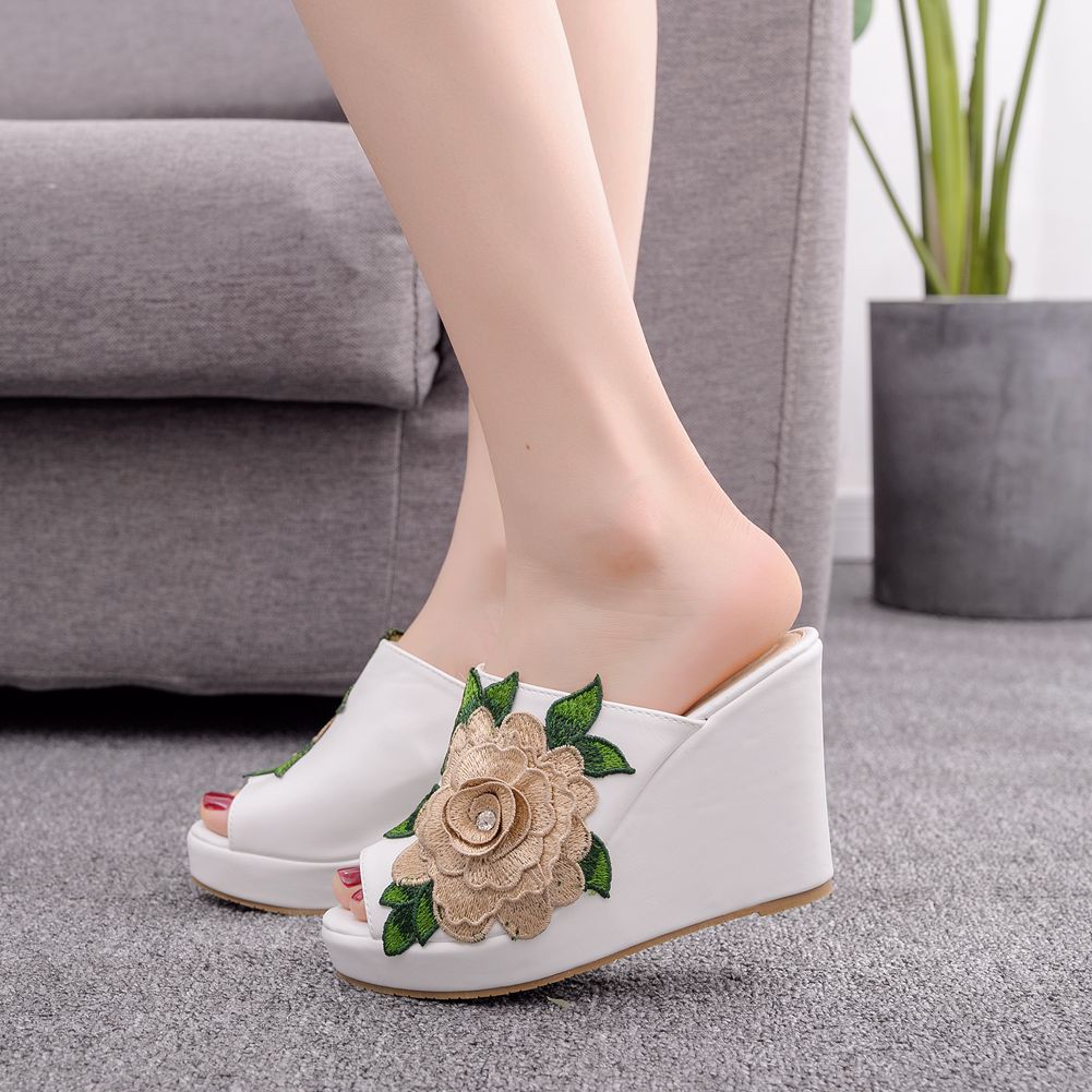 Womens Flower Open Toe Fashion - Women Queen Fashion のレビューと価格