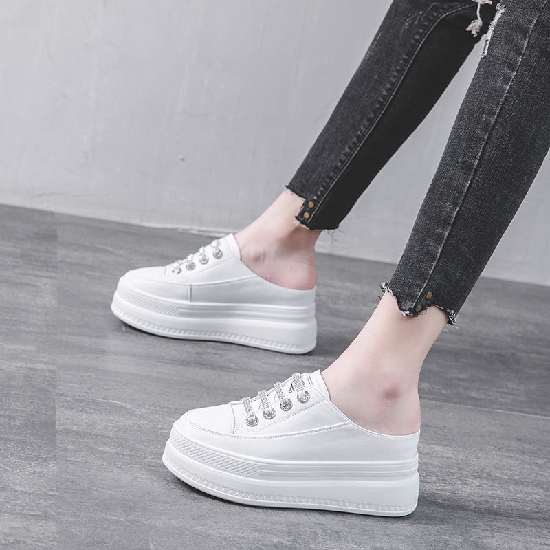 Fashion 8.5cm Genuine Leather  - Women'S Fashion Gym Shoes のレビューと価格