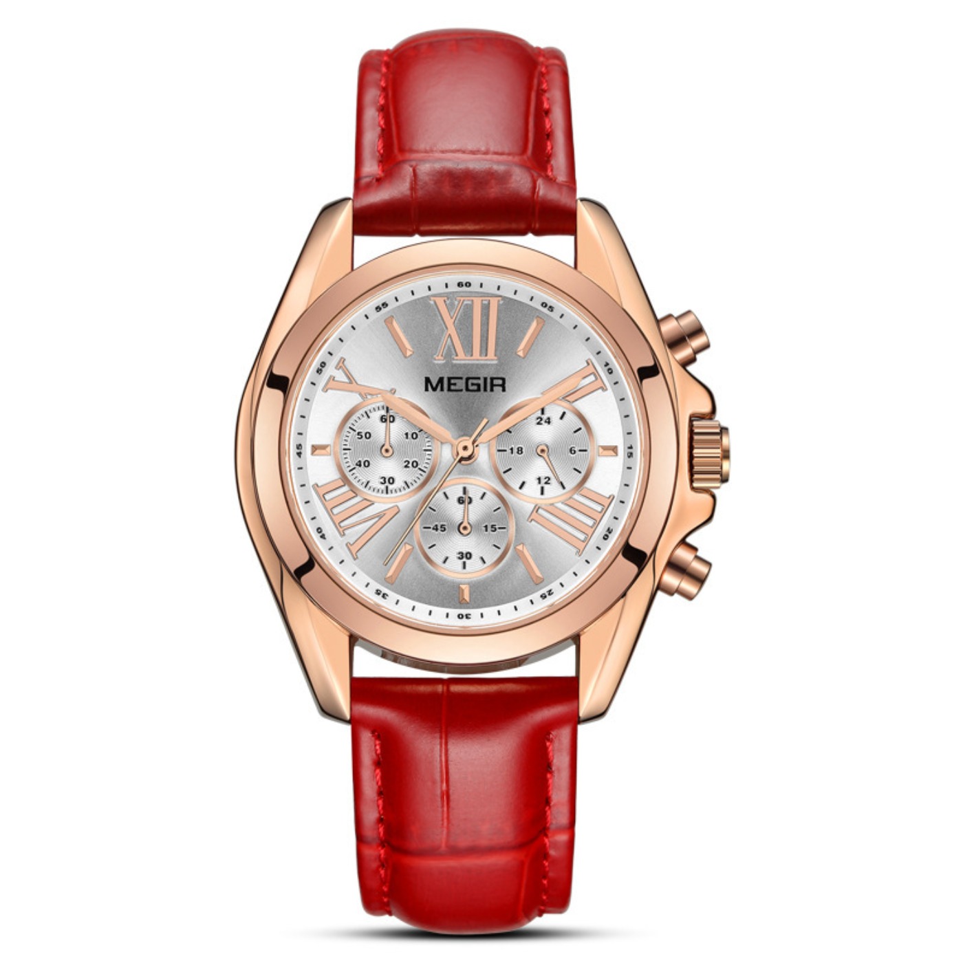 MEGIR New Luxury Leather Watch - Women'S Fashion Quartz Watch のレビューと価格