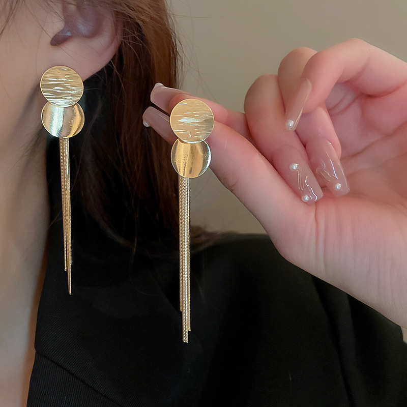 Premium metal sequined fringed - Women'S Fashion Earrings のレビューと価格