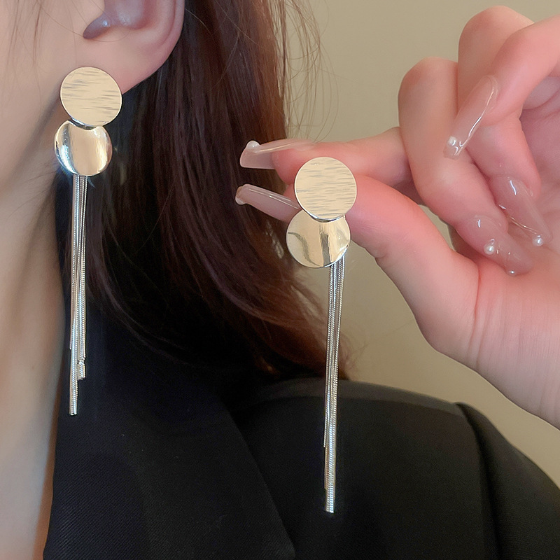 Premium metal sequined fringed - Women'S Fashion Earrings のレビューと価格