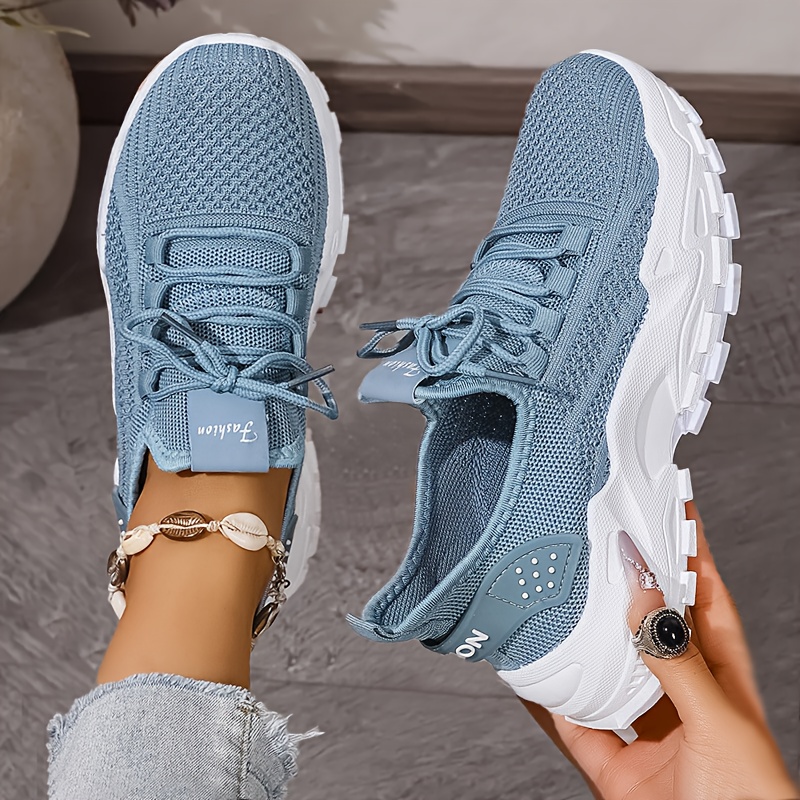 Breathable Knit Sneakers Fashi - Women'S Fashion Gym Shoes のレビューと価格
