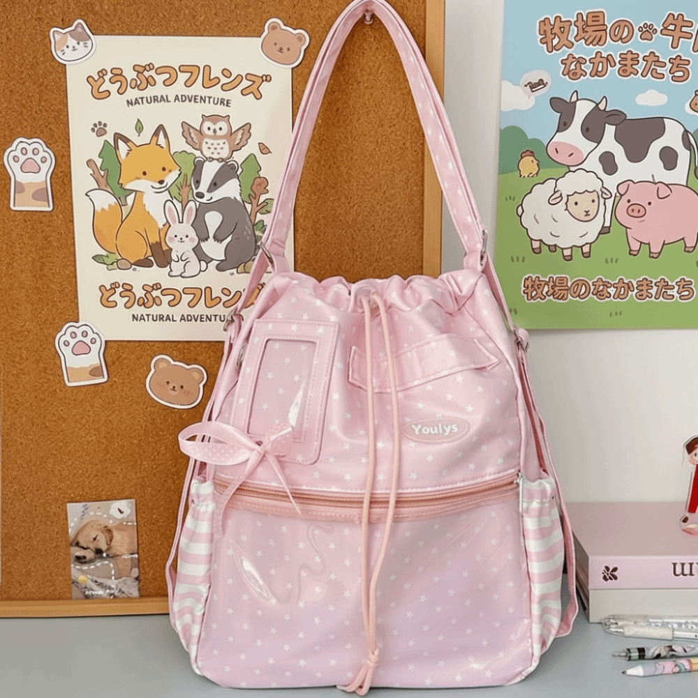 Cute Polka Dot Pattern Ita Bac - Canvas Tote Bag のレビューと価格