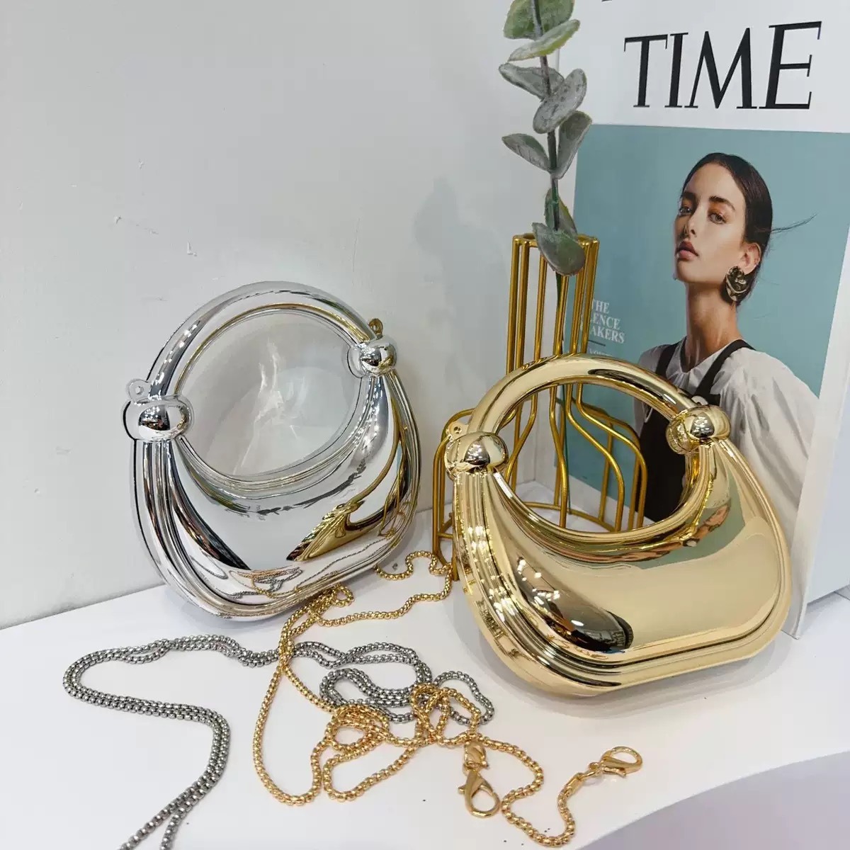 Mini Golden Evening Bag Purses - Women Fashion Drawing のレビューと価格
