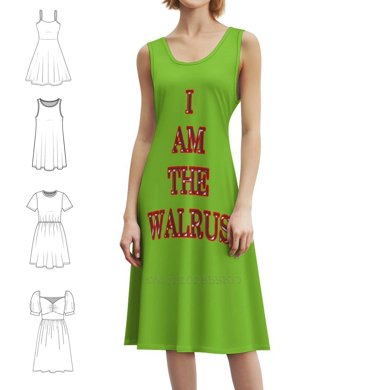 I Am The Walrus Floral Smock D - Smocked Dress Women のレビューと価格