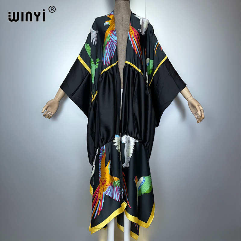 WINYI print boho kimono maxi b - Women'S Fashion Kimono のレビューと価格