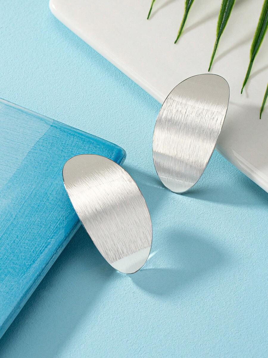1 Pair Vintage Metal Textured  - Women'S Fashion Earrings のレビューと価格