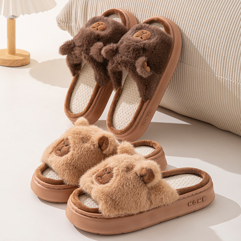 Hemp Cartoon Women's Slippers  - Women Fashion Drawing のレビューと価格