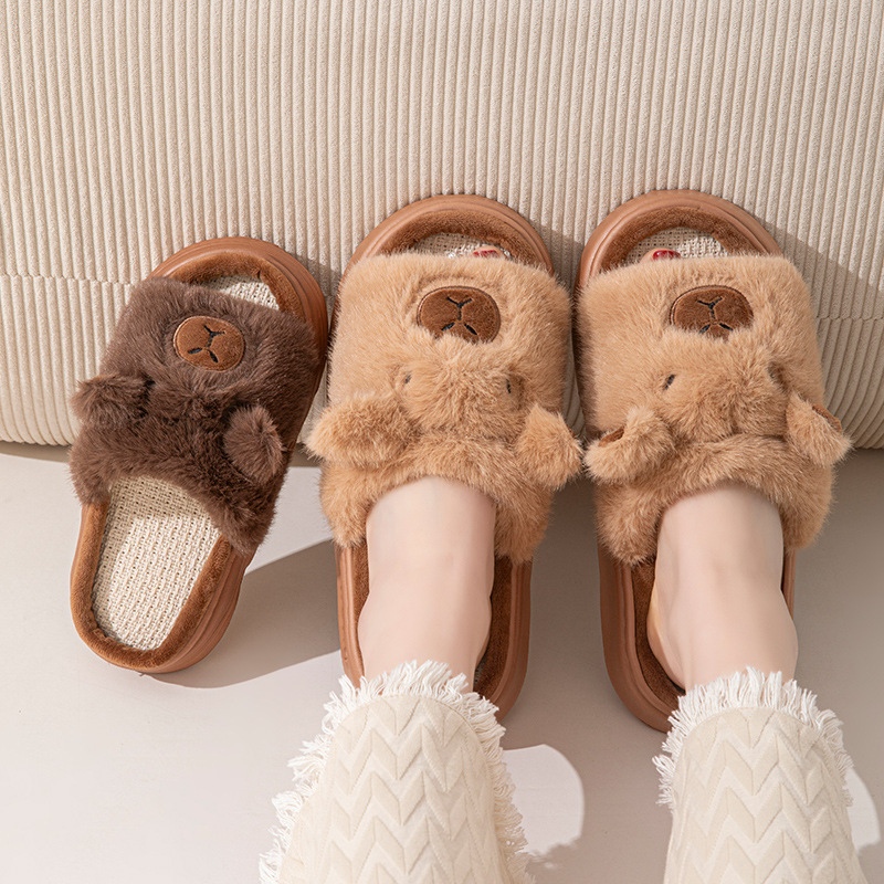 Hemp Cartoon Women's Slippers  - Women Fashion Drawing のレビューと価格
