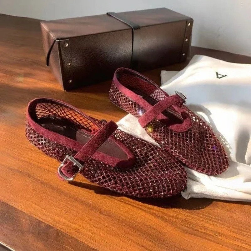 Hollow Rhinestone Baotou Sanda - Women'S Fashion Footwear のレビューと価格