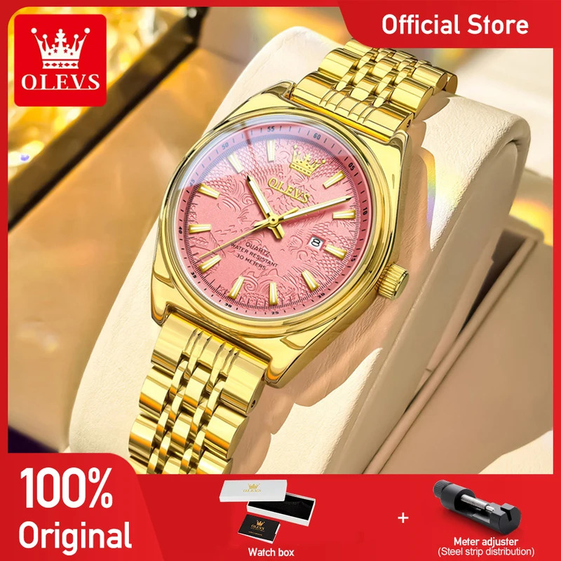 OLEVS New 3703 Watches Woman E - Women'S Fashion Quartz Watch のレビューと価格