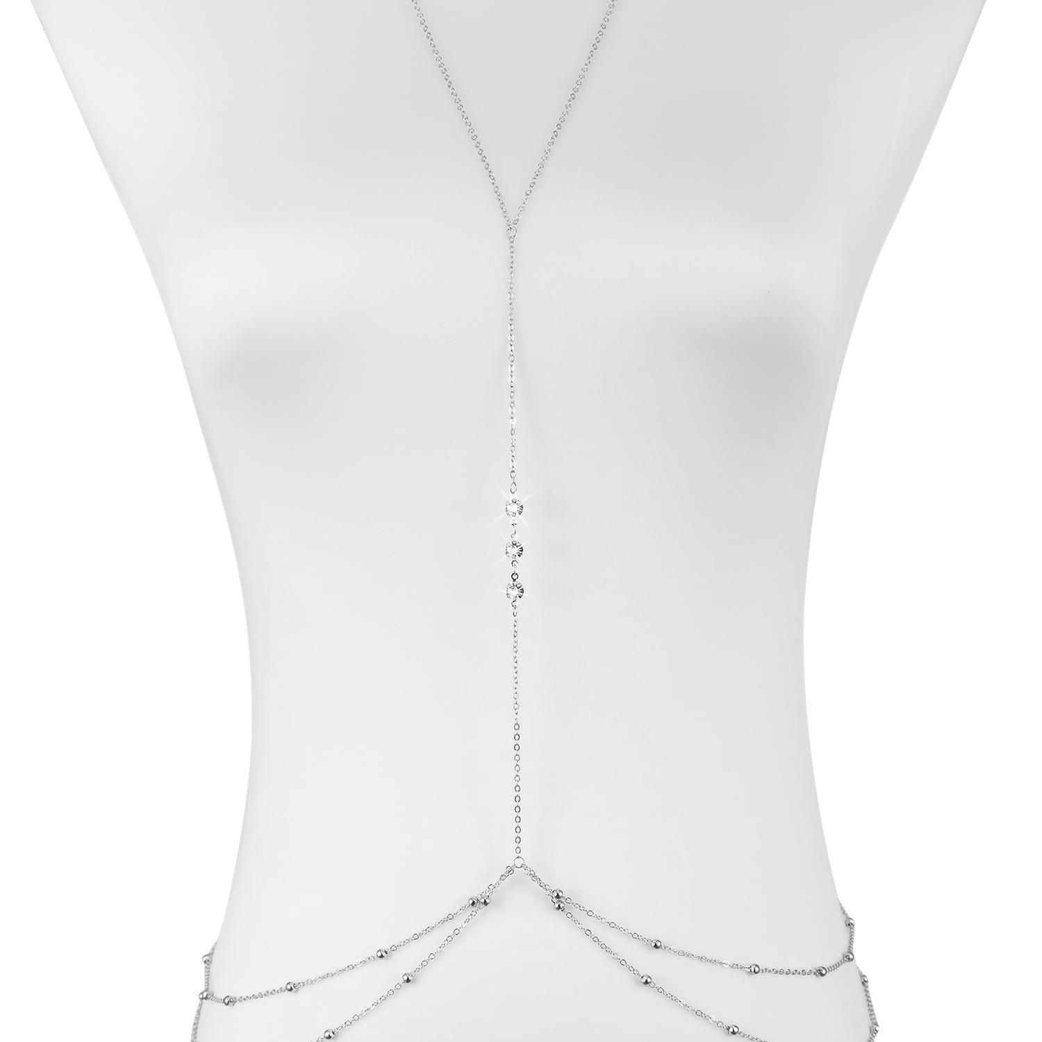 Simple Long Imitation crystal  - Women'S Fashion Harness のレビューと価格