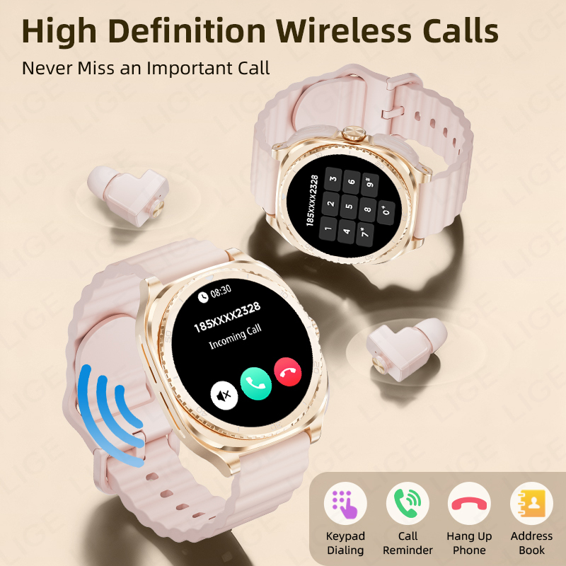 LIGE 2 In 1 TWS Headset Smart  - Women Fashion Week 2026 のレビューと価格
