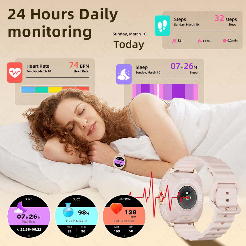 LIGE 2 In 1 TWS Headset Smart  - Women Fashion Week 2026 のレビューと価格