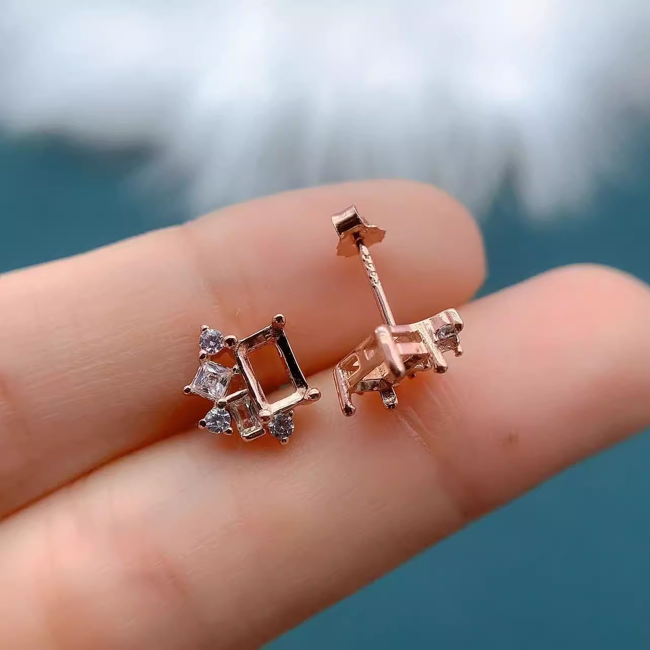Fashion DIY Earrings Empty Hol - Women'S Fashion Earrings のレビューと価格