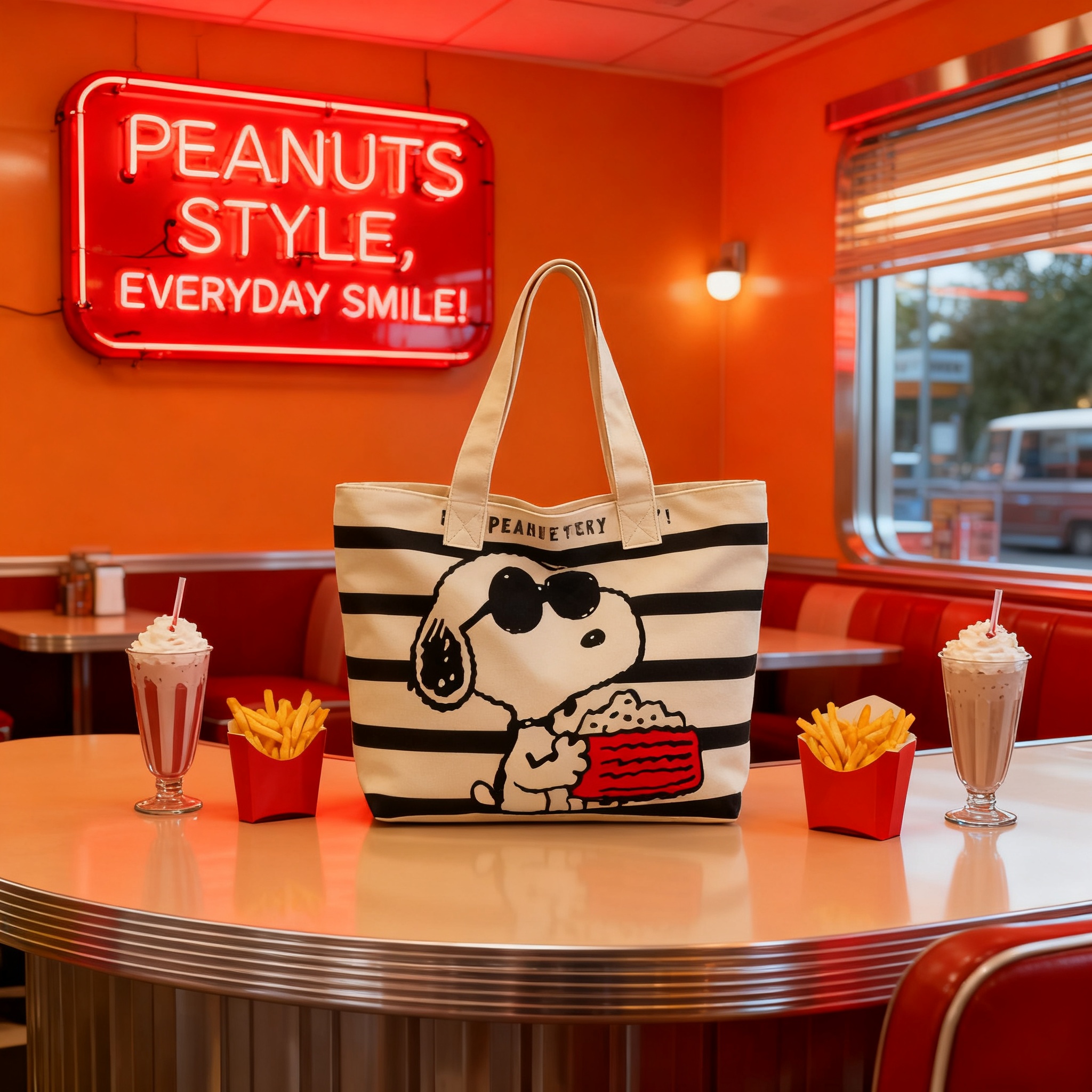 Snoopy Cartoon Large Capacity  - Canvas Tote Bag のレビューと価格