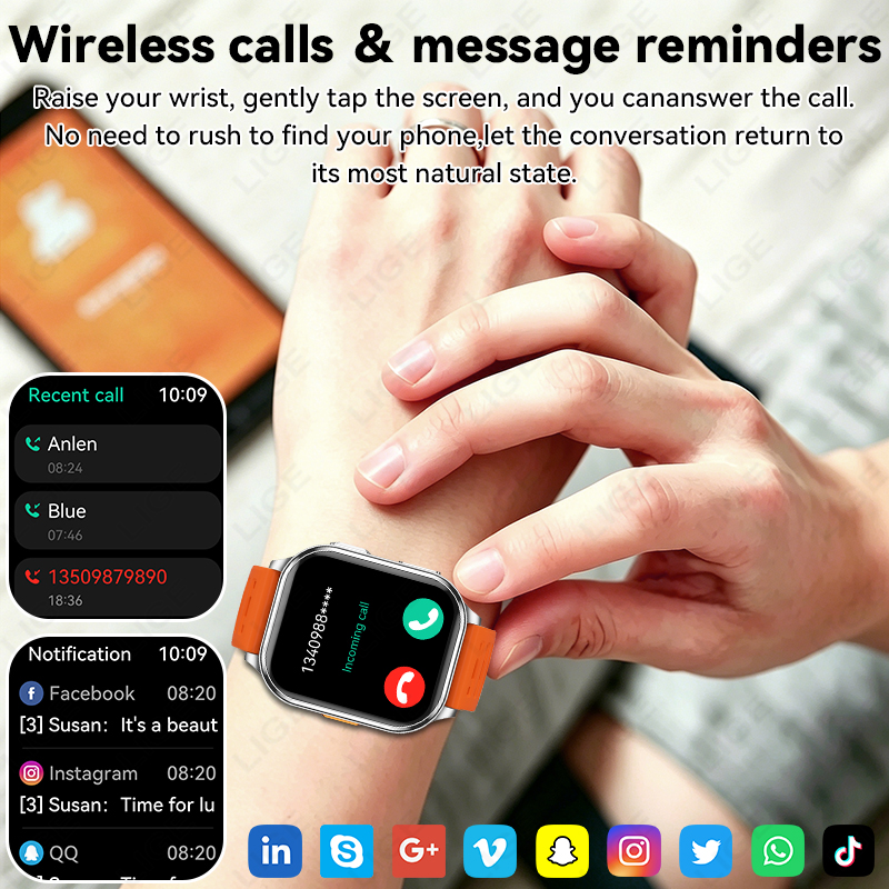 LIGE 2026 Camera Smart Watch M - Women Fashion Week 2026 のレビューと価格