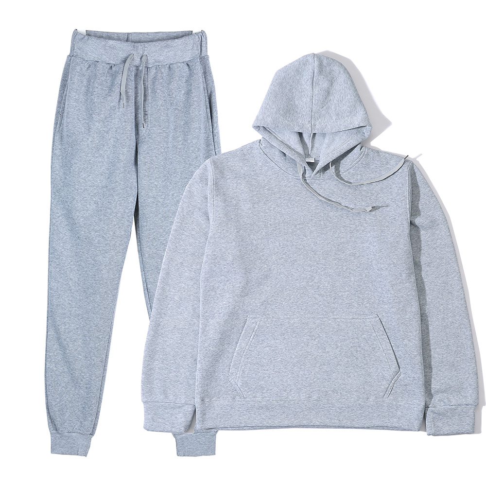 Unisex 2Pcs Sportswear Set Hoo - Women And Men Fashion のレビューと価格