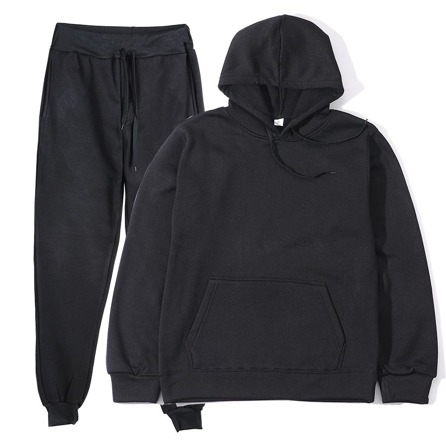 Unisex 2Pcs Sportswear Set Hoo - Women And Men Fashion のレビューと価格