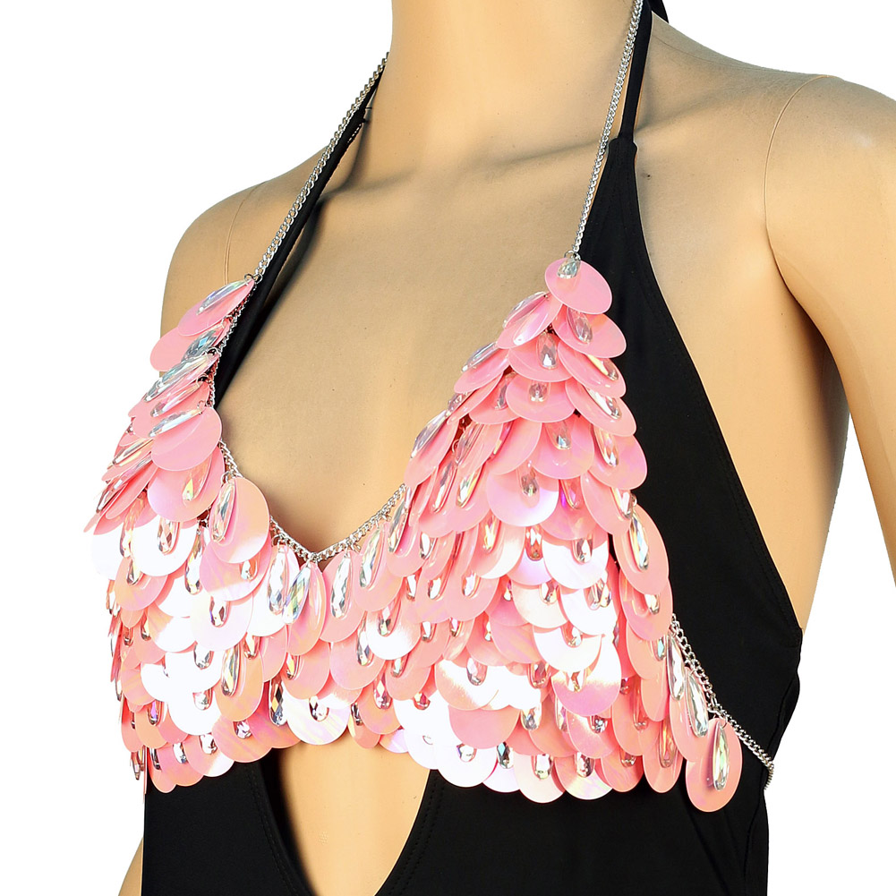 Boho Crystal Body Jewelry Top  - Women'S Fashion Harness のレビューと価格