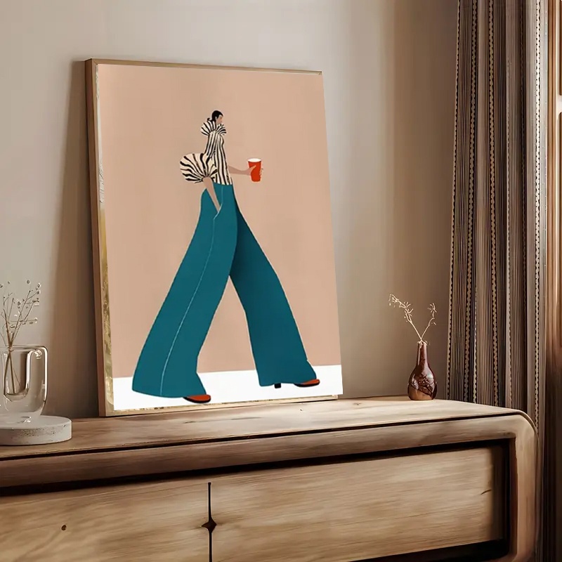 Fashionable Blue Pants Woman P - Fashion Women Picture のレビューと価格