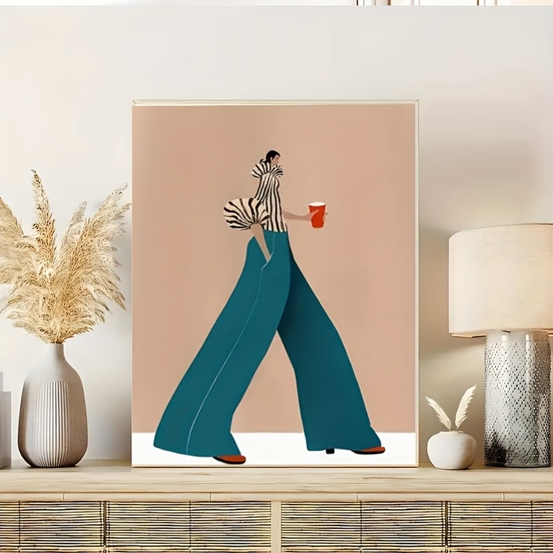 Fashionable Blue Pants Woman P - Fashion Women Picture のレビューと価格