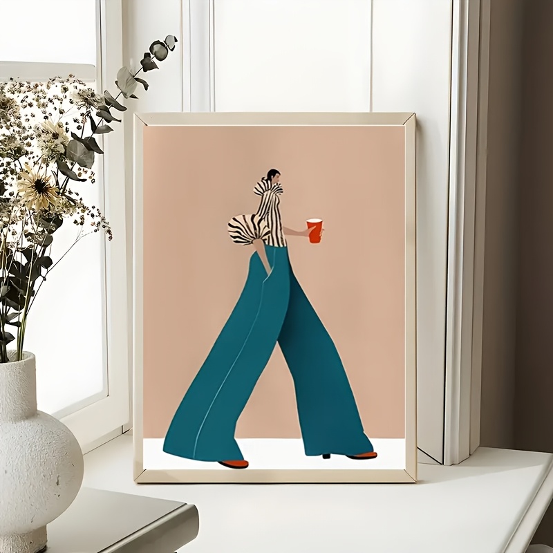 Fashionable Blue Pants Woman P - Fashion Women Picture のレビューと価格