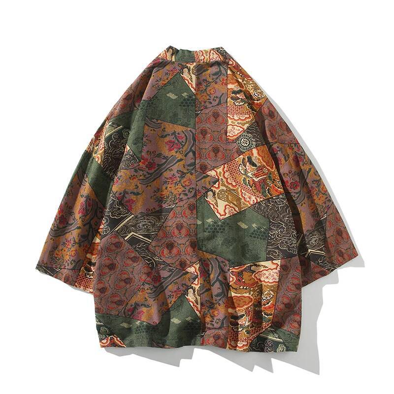 Ethnic Style Print Yukata Men  - Women'S Fashion Kimono のレビューと価格