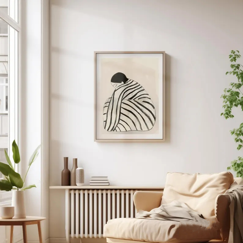 Fashion  Abstract Stripe Woman - Women Fashion Drawing のレビューと価格
