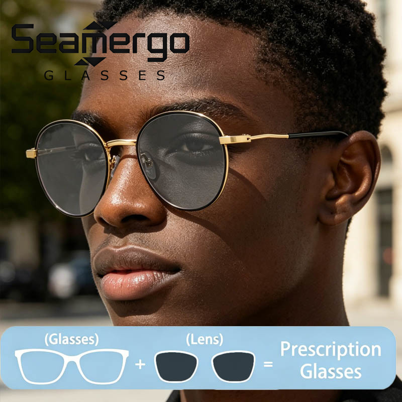 SEAMERGO Round Frame Customize - Women'S Fashion Glasses With Clear Lenses のレビューと価格